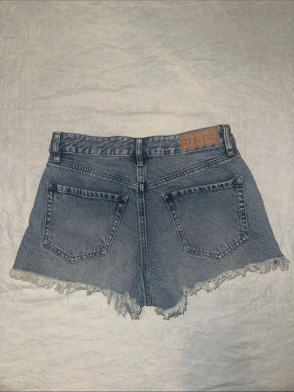 PacSun High Rise Festival Denim Cutoff Shorts Button Fly Size 27